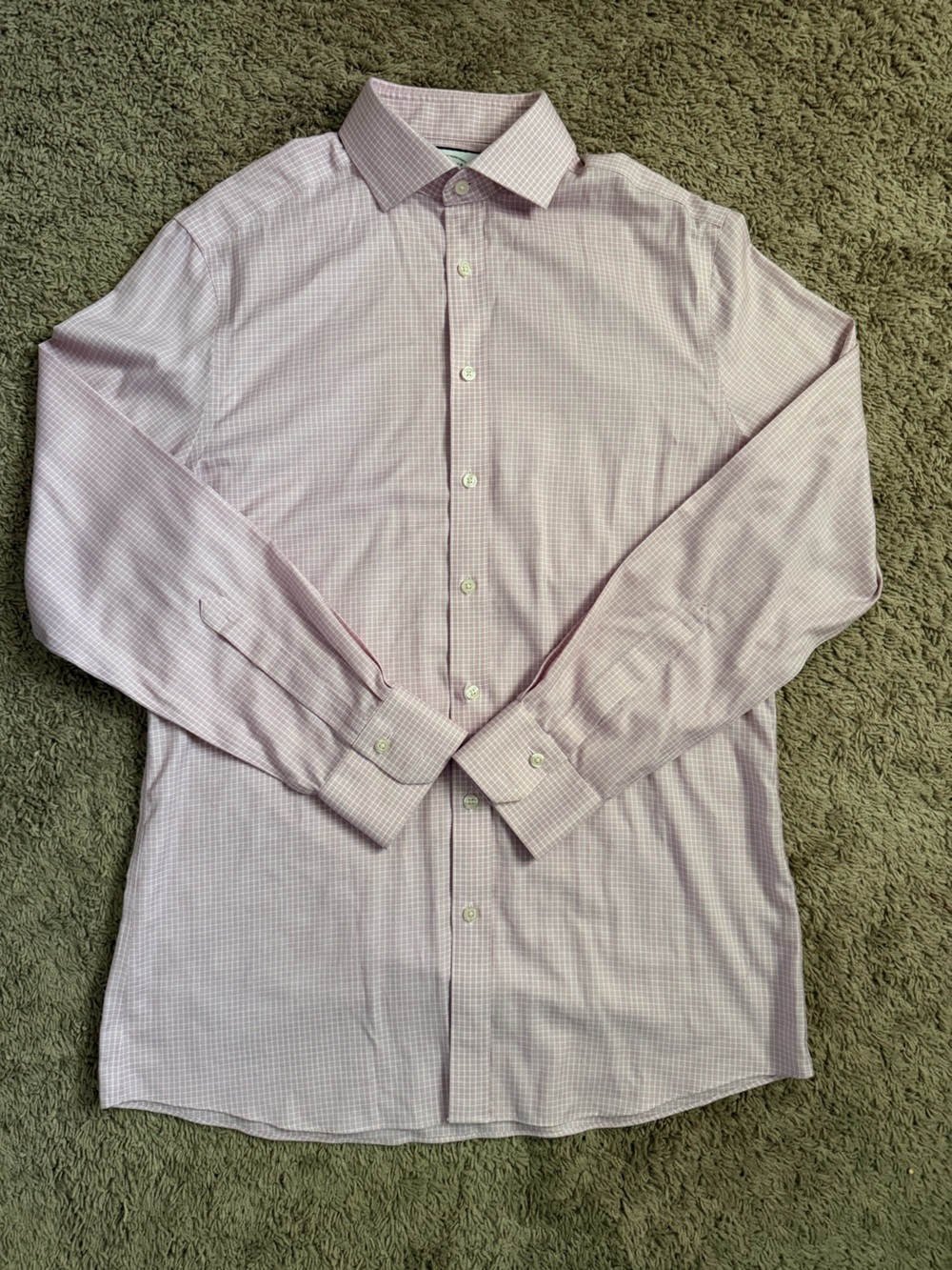 Charles Tyrwhitt Men’s 16/35 Slim Fit Non-Iron Pink Check Dress Shirt